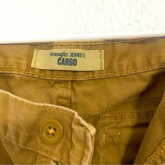 Wrangler Cargo Jeans Co Pants Mens 36x30 Khaki 100% Cotton Multiple Pockets - Picture 3 of 6